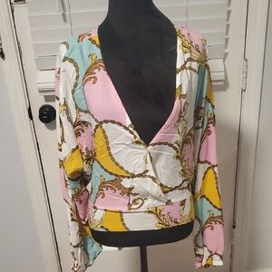 OPPA Colorful Chain Print Women's Top